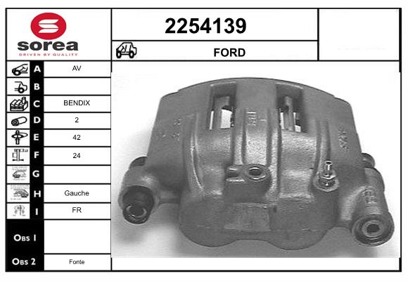 Etrier frana 2254139 EAI