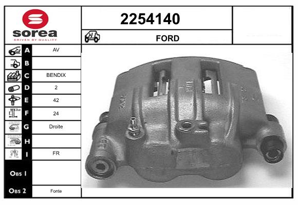 Etrier frana 2254140 EAI