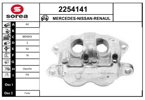 Etrier frana 2254141 EAI