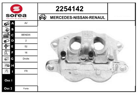 Etrier frana 2254142 EAI