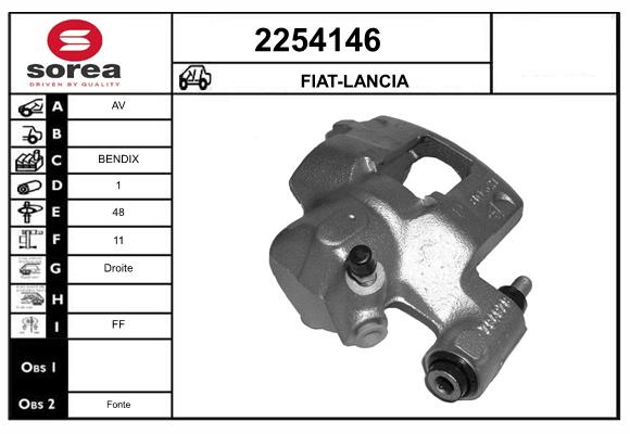 Etrier frana 2254146 EAI