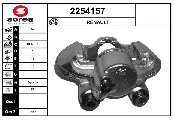 Etrier frana 2254157 EAI