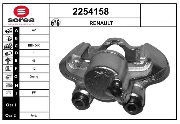 Etrier frana 2254158 EAI
