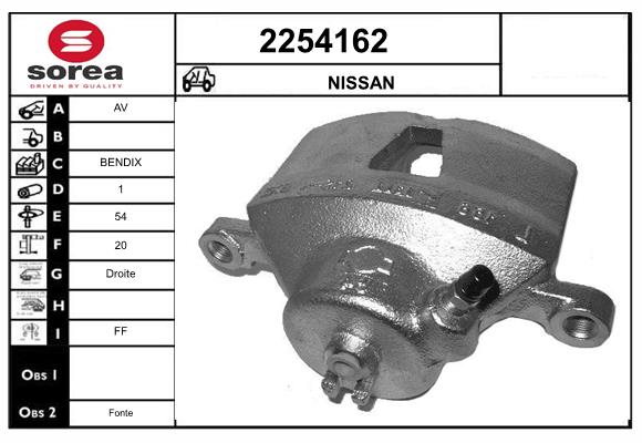 Etrier frana 2254162 EAI