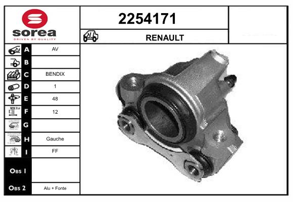 Etrier frana 2254171 EAI