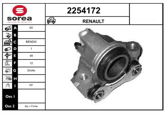 Etrier frana 2254172 EAI