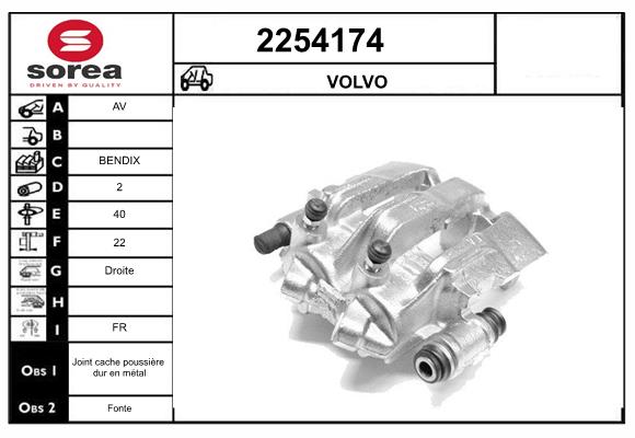 Etrier frana 2254174 EAI