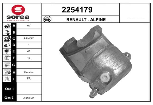 Etrier frana 2254179 EAI