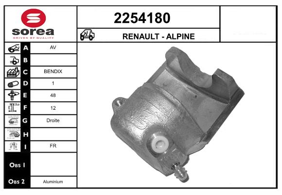 Etrier frana 2254180 EAI