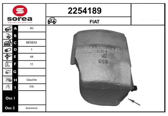 Etrier frana 2254189 EAI