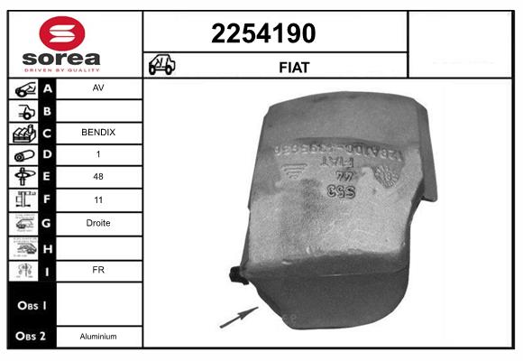 Etrier frana 2254190 EAI