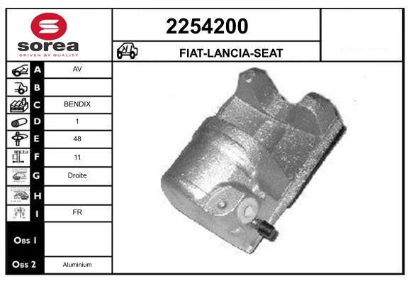 Etrier frana 2254200 EAI