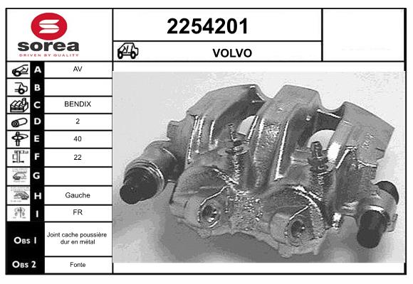 Etrier frana 2254201 EAI