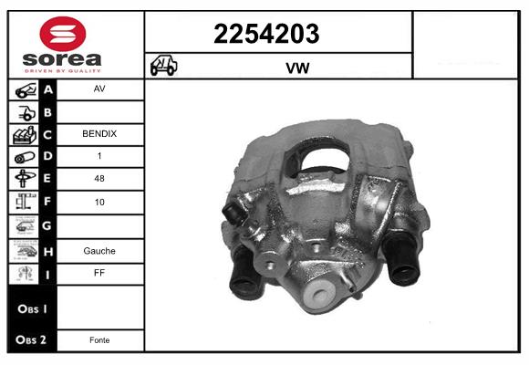 Etrier frana 2254203 EAI