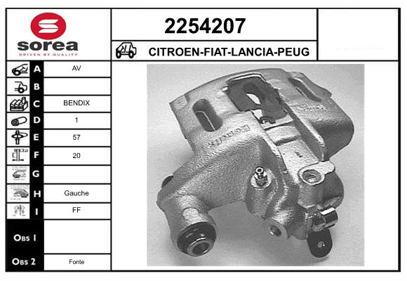 Etrier frana 2254207 EAI
