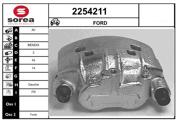 Etrier frana 2254211 EAI