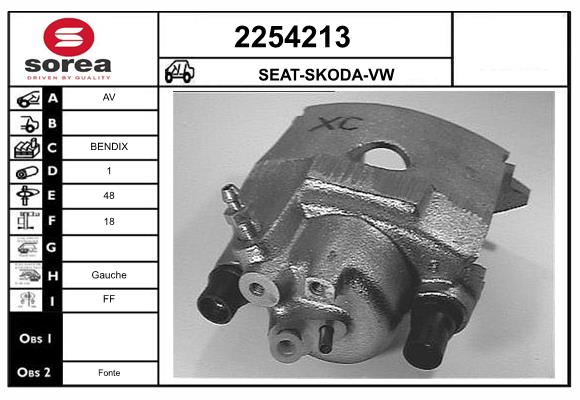 Etrier frana 2254213 EAI