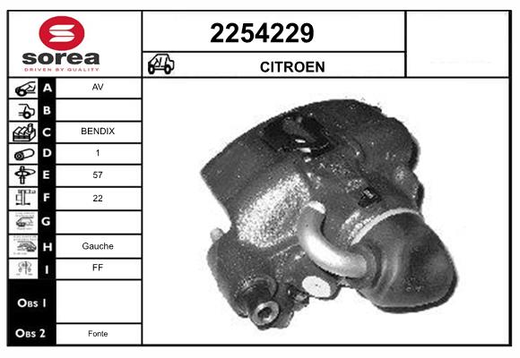 Etrier frana 2254229 EAI