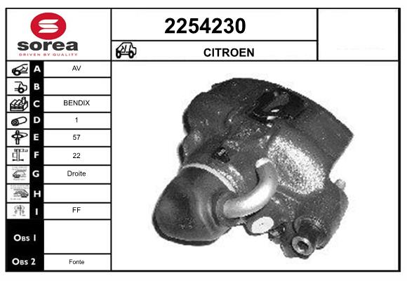 Etrier frana 2254230 EAI