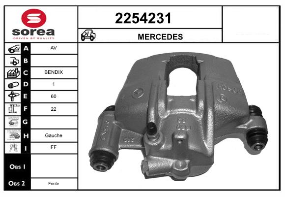 Etrier frana 2254231 EAI