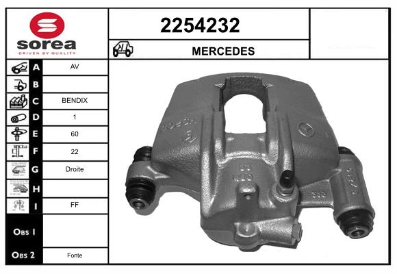 Etrier frana 2254232 EAI