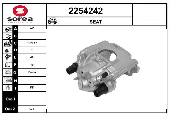 Etrier frana 2254242 EAI