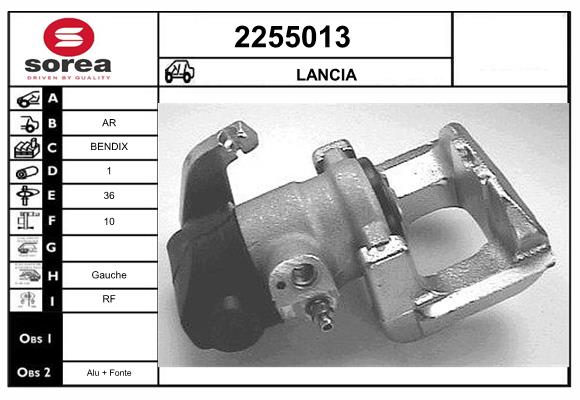 Etrier frana 2255013 EAI