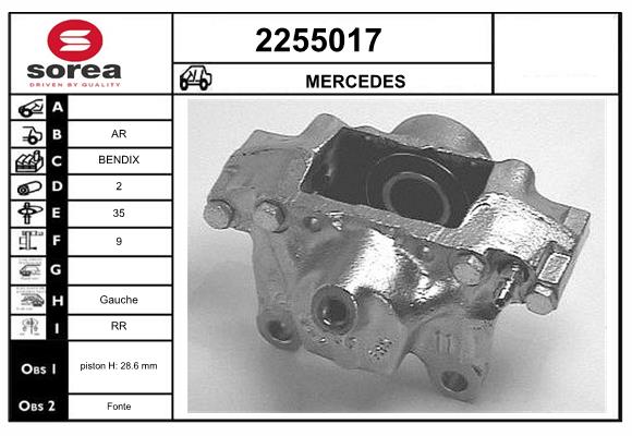 Etrier frana 2255017 EAI