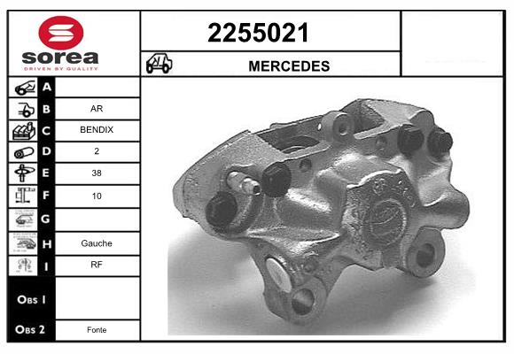 Etrier frana 2255021 EAI