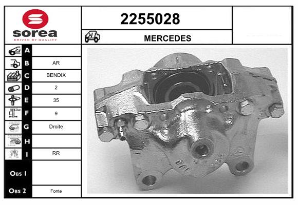 Etrier frana 2255028 EAI