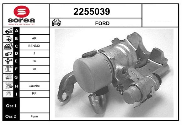 Etrier frana 2255039 EAI