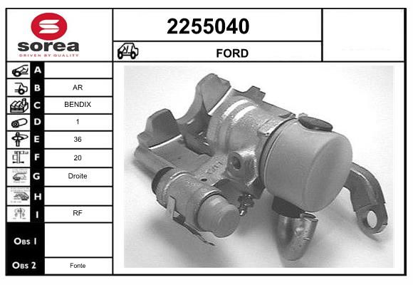 Etrier frana 2255040 EAI