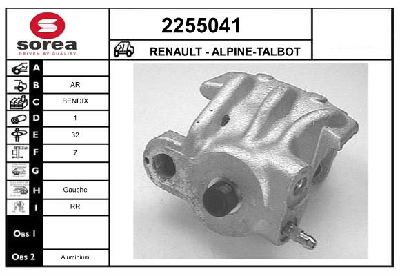 Etrier frana 2255041 EAI