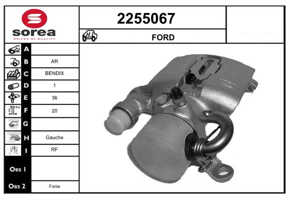 Etrier frana 2255067 EAI