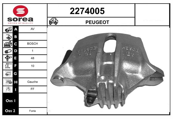 Etrier frana 2274005 EAI