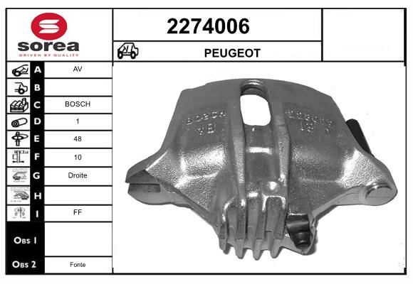 Etrier frana 2274006 EAI