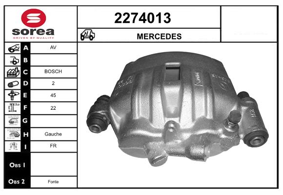 Etrier frana 2274013 EAI
