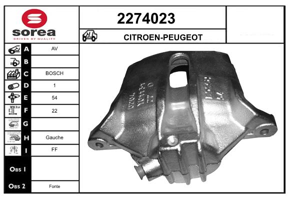 Etrier frana 2274023 EAI