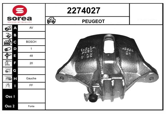 Etrier frana 2274027 EAI