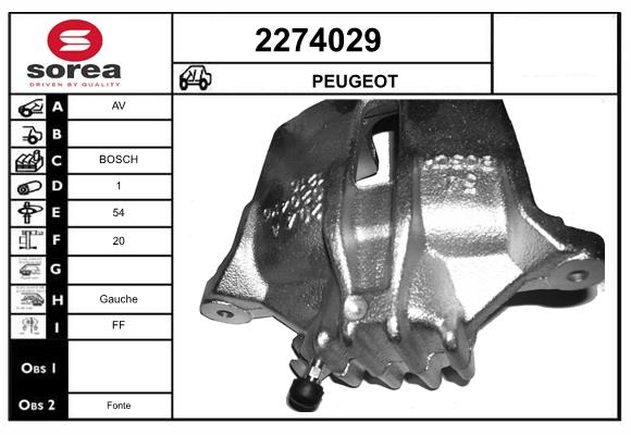 Etrier frana 2274029 EAI