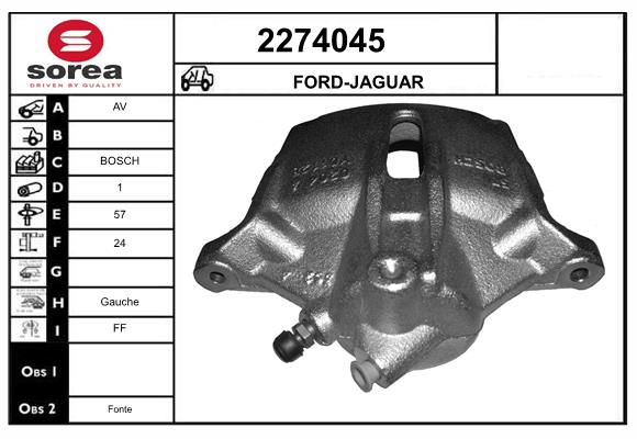 Etrier frana 2274045 EAI