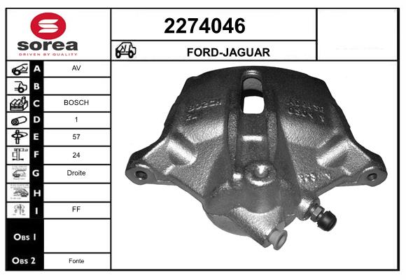Etrier frana 2274046 EAI