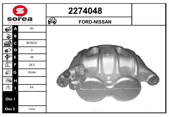 Etrier frana 2274048 EAI
