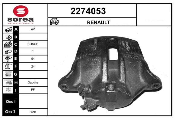 Etrier frana 2274053 EAI