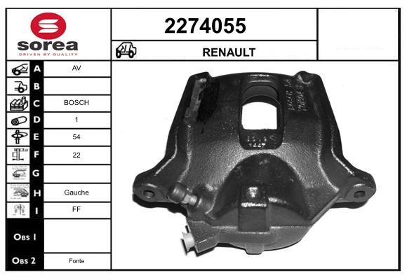 Etrier frana 2274055 EAI