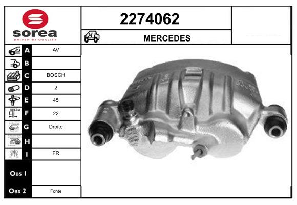 Etrier frana 2274062 EAI