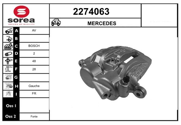 Etrier frana 2274063 EAI