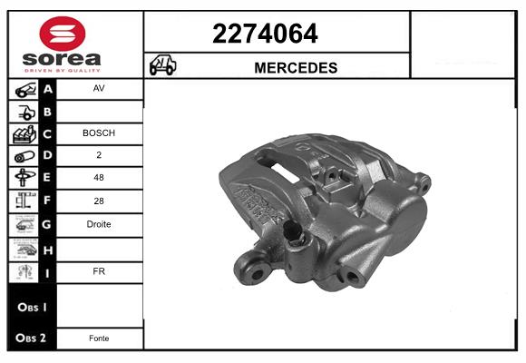 Etrier frana 2274064 EAI