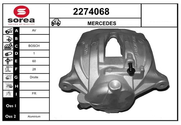 Etrier frana 2274068 EAI