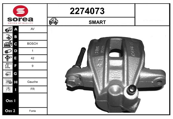 Etrier frana 2274073 EAI